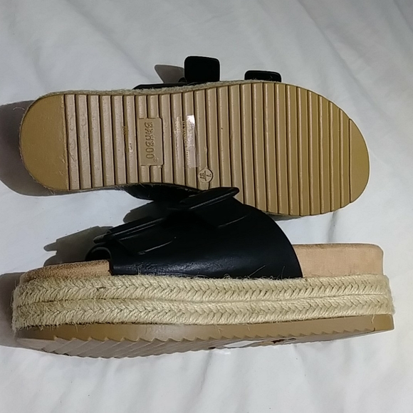 Open Toe Flat Platform Slides - Picture 5 of 12